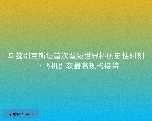 乌兹别克斯坦首次晋级世界杯历史性时刻 下飞机即获最高规格接待